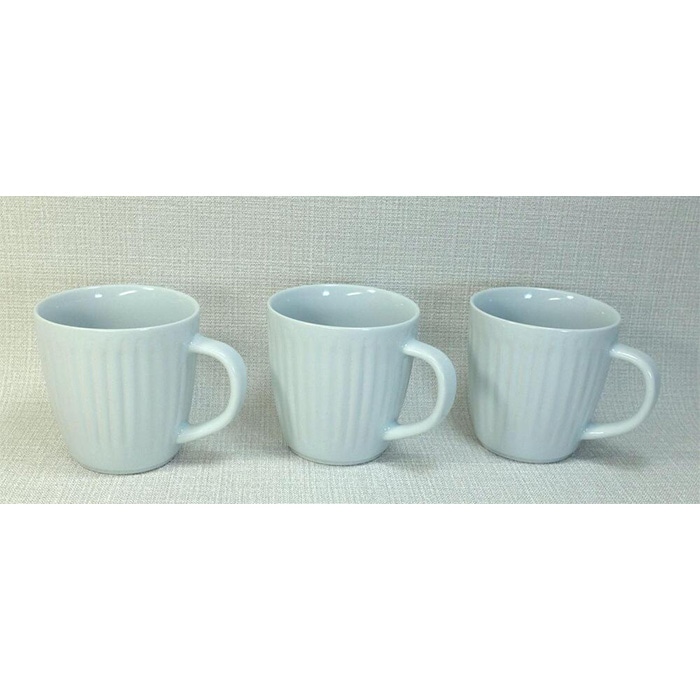 【AB1083】【波佐見焼】３２５mlのマグカップ３個組  花ふわり白 【西海陶器】 ３ 11320