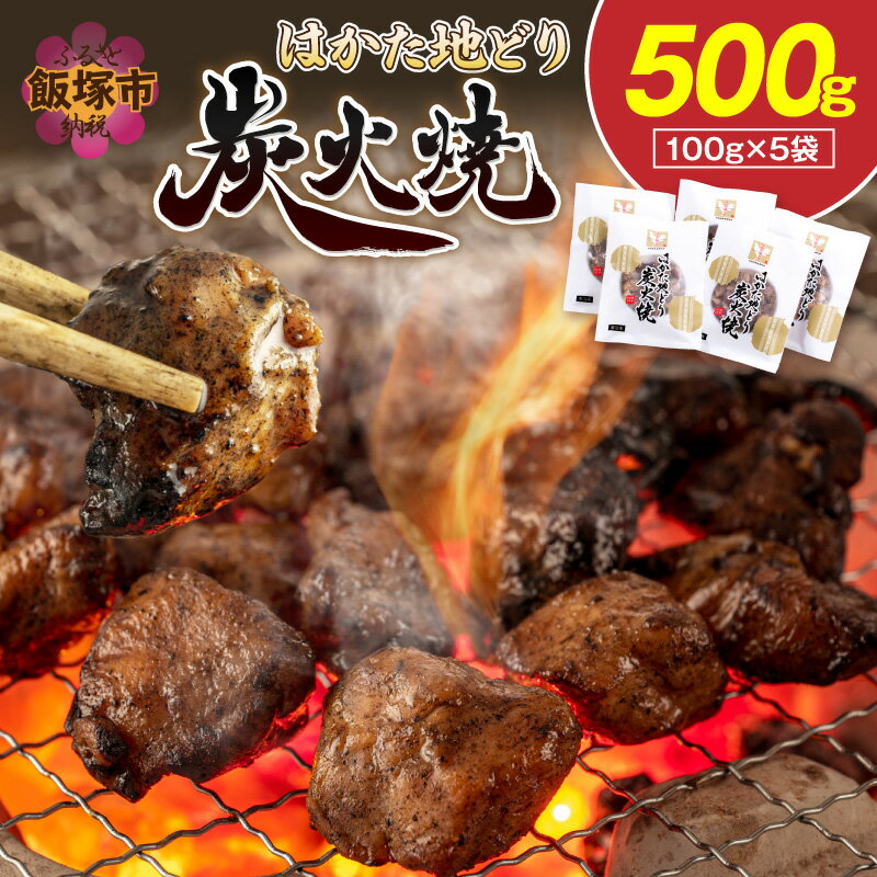 【ふるさと納税】はかた地どり炭火焼きセット500g【A4-043】