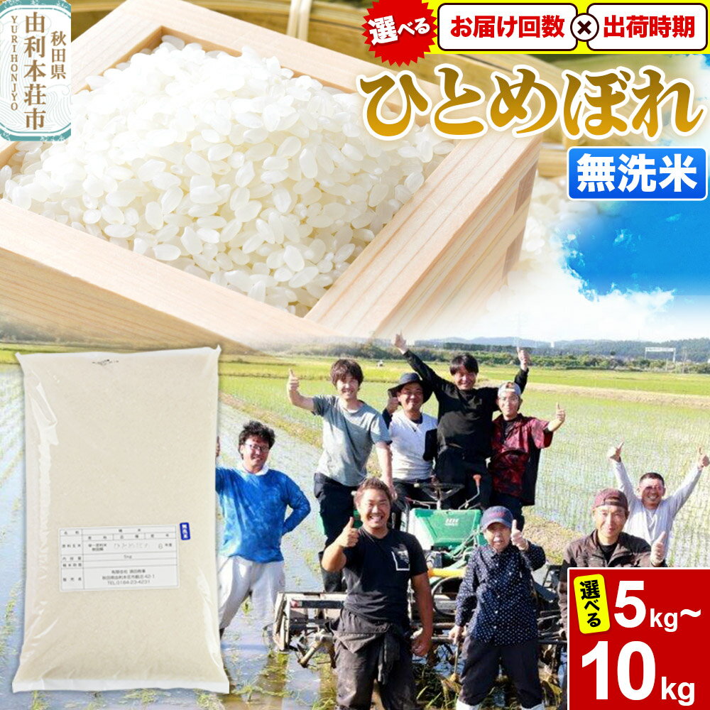 【ふるさと納税】令和7年産【白米／無洗米】特別栽培米 ひとめぼれ 秋田県産【選べる容量 ／定期便／出荷時期】 [ひとめぼれ 米 お米 白米 精米 無洗米 特別栽培米 ブランド米 食卓 秋田県産 秋田県 由利本荘市]