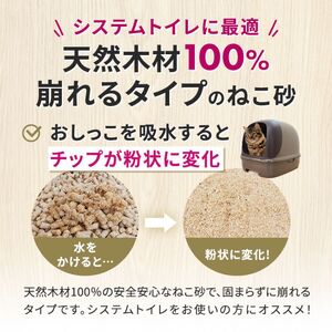 崩れるタイプの猫砂 plleco.6（ペレエコ・シックス） 雑貨 日用品 ペット 素早く 吸収 安心 安全 天然木材 高品質 低価格 ねこちゃん ニオイ オシッコ 除菌 抗菌 消臭 防虫 リラックス 