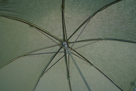 雪華模様の刺繍入り日傘（晴雨兼用・サイズ50ｃｍ・UV加工・麻50％綿50％）カラー：薄緑_BL23◇