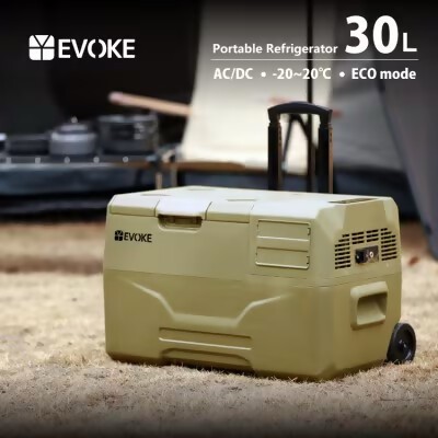 
            119-3_【EVOKE/イヴォーグ公式】 GLAZE30 ポータブル冷蔵30L（オクスフォードタン）｜ ポータブル冷蔵庫 車載冷蔵庫 30L ポータブル冷凍庫 車載 冷蔵庫 車載用冷蔵庫 クーラーボックス GLAZE グレイズ -20℃～20℃ アウトドア キャンプ AC DC 12V 24V バッテリー別売り 愛知県 岐阜県 名古屋 acct EVOKE
          