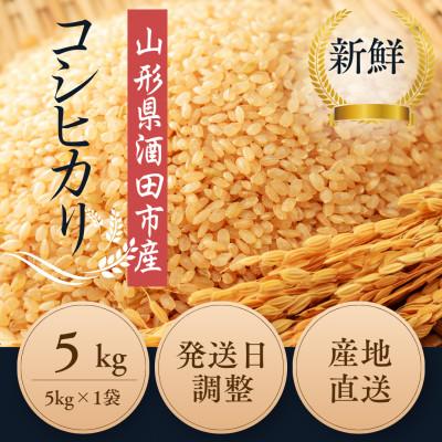 ふるさと納税 酒田市 【有機JAS認証米】コシヒカリ 玄米5kg 栽培期間中農薬不使用 令和7年産 |  | 01
