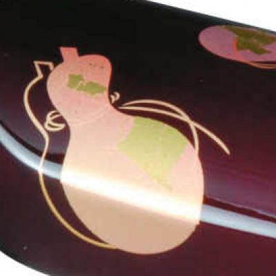 ふるさと納税 海南市 紀州漆器 漆芸 蒔絵 文鎮 小判型 溜 ひょうたん |  | 01