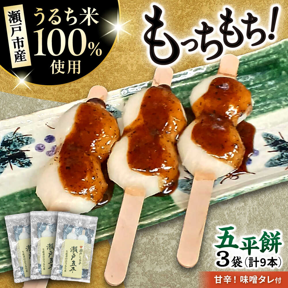 【ふるさと納税】道の駅瀬戸しなの　瀬戸五平 / 五平餅 うるち米 おやつ オリジナル みそ / 瀬戸市 / 道の駅瀬戸しなの[BBCE002]