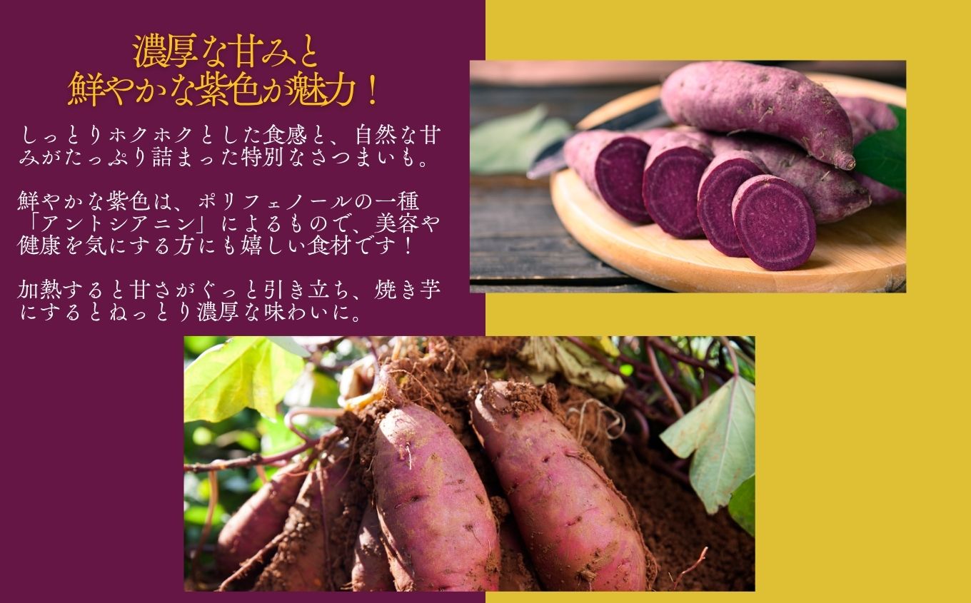 農家直送！とろける濃密紫いも3kg【ADATARAふぁーむ】