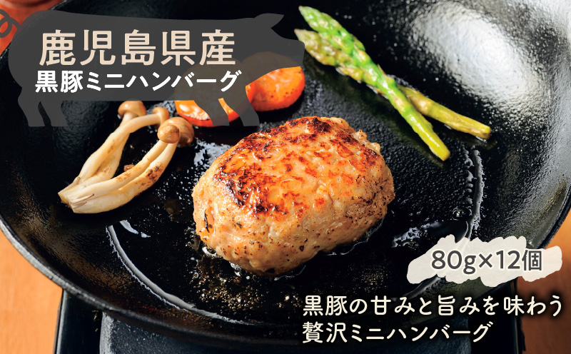 鹿児島県産黒豚ミニハンバーグ 12パック　K356-004