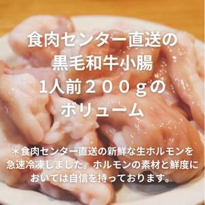 【簡易版】黒毛和牛小腸 博多もつ鍋(黒毛和牛小腸+濃縮スープ付)×6セット【配送不可地域：離島】【1642961】