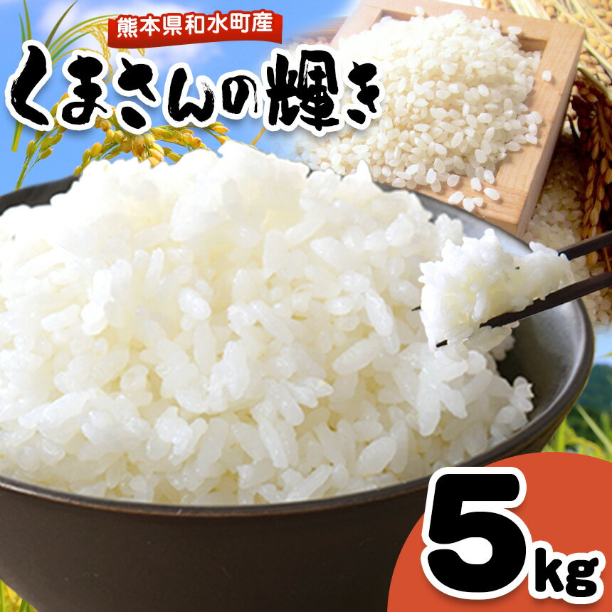 【ふるさと納税】令和6年産 和水町産 くまさんの輝き 白米 5kg ｜ 国産 熊本県 和水町 ごはん 便利 米 フードロス くまもと