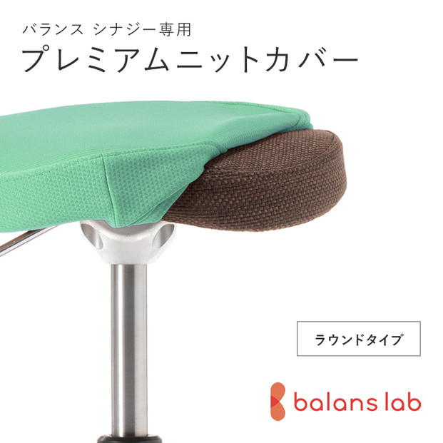 バランスシナジー専用プレミアムニットカバー（ライトグリーン）ラウンドシート用 はっ水加工【 バランスシナジー カバー 大阪府 門真市 】 272230_CM003VC02
