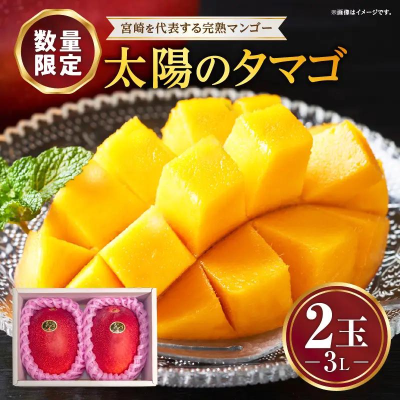 太陽のタマゴ マンゴー 太陽のタマゴ[宮崎 3L 2玉 糖度15度以上]