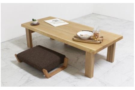 リビングテーブル　自然木無垢 タモ ＴＭ 1300_4Leg｜ 家具
