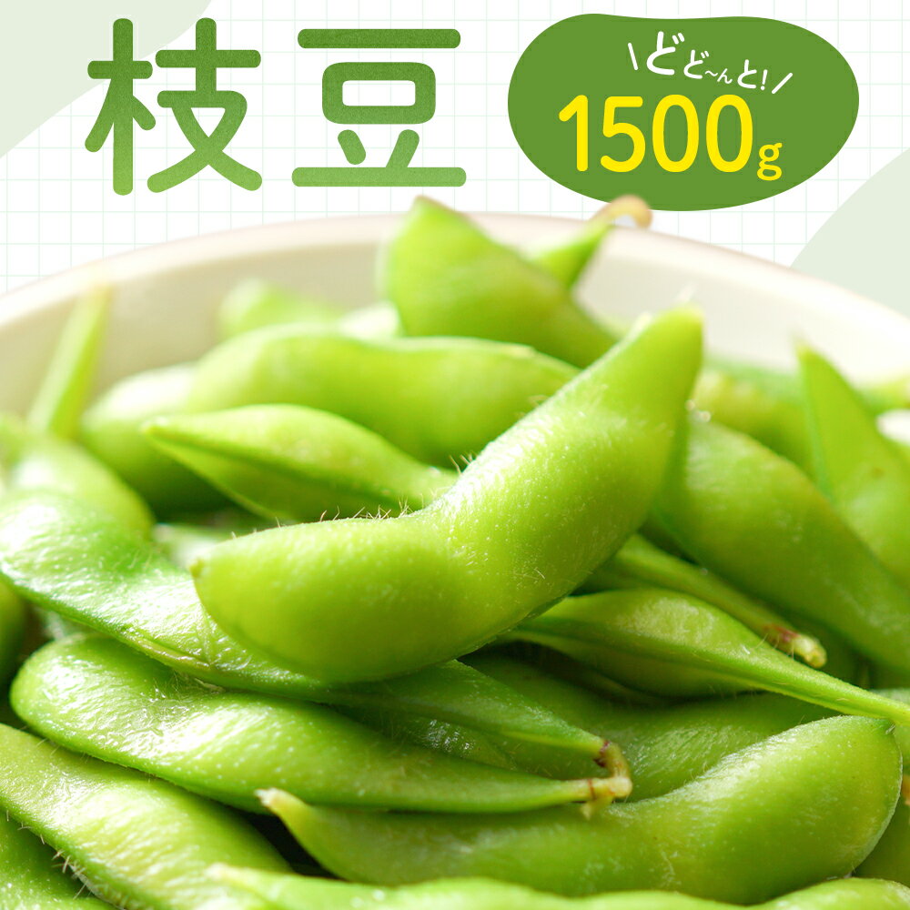 【ふるさと納税】枝豆 えだまめ 1500g 株式会社エフビーネット 《7月上旬-8月下旬頃出荷》熊本県 氷川町 野菜 熊本県産 青果物