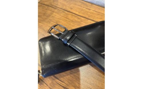 H-213　張り合わせベルト30mm　Leather BELT125