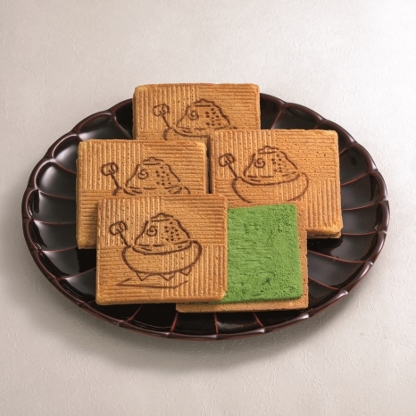 宇治の茶話2箱(12枚入×2箱)〈宇治抹茶 抹茶スイーツ お菓子 スイーツ 抹茶 せんべい クリーム 京都 宇治 抹茶クリーム 加工食品 煎餅 玉子せんべい〉_イメージ2
