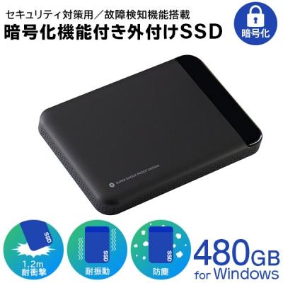 ふるさと納税 伊那市 ロジテック 暗号化 外付けSSD セキュリティ対策 /LMD-PBL480U3BS 049-02