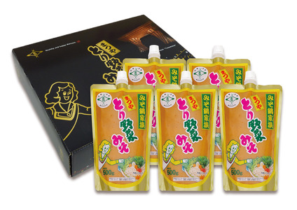 とり野菜みそ キャップ付 500g × 5袋（1箱） ｜ みそ 味噌 