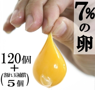 ７%の卵 120個　三代目卵三兄弟【毎月限定50セット】◇