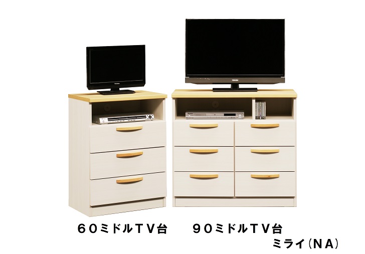 家具 TV台 収納 北欧風 90ミドルTV台ミライ【諸富家具】：C101-001_イメージ2