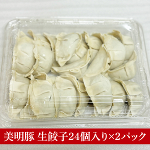 【数量限定】肉屋が作る美明豚生餃子24個入 2パック（MJ-5）
