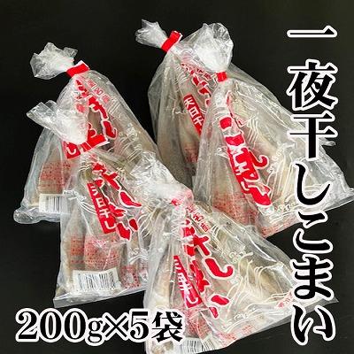 ふるさと納税 根室市 【北海道根室産】一夜干しこまい200g×5袋 A-76006
