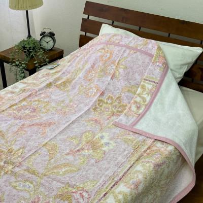 ふるさと納税 泉大津市 泉大津産　先白FBZ　タオルケット シングル 140×200cm (ピンク) S-13196PI