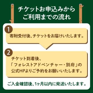 フォレストアドベンチャー　体験チケット【アドベンチャーコース】