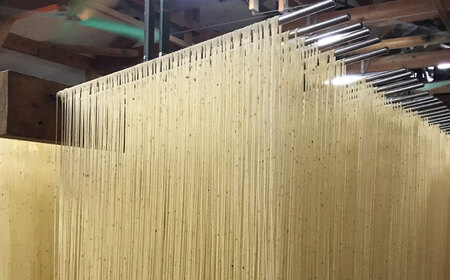 手延べ白ごま素麺セット あごだしスープ付き 1.1kg / そうめん 素麺 麺 乾麺 ごま ゴマ 胡麻 白ごま 白ゴマ / 南島原市 / のうち製麺 [SAF044]