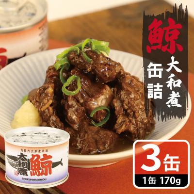 ふるさと納税 泉佐野市 鯨大和煮缶詰 3缶セット 鯨肉 赤身(非常食・長期保存) 005A756