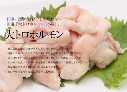 国産牛 大トロホルモン 西京味噌焼き 600g (100g×6 )  ホルモン