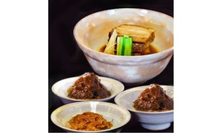 黒豚角煮・黒豚みそ・鰹みそセット(指宿いわさきホテル/A-425) 黒豚 人気黒豚
