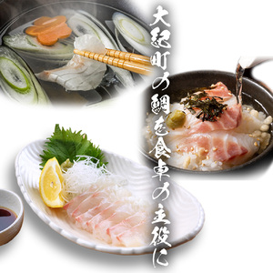 （冷凍） 【3月発送分】 国産 養殖 真鯛 500g ／ 長栄丸 ふるさと納税 鯛 タイ たい 小分けパック 短冊 刺身 しゃぶしゃぶ 三重県 大紀町