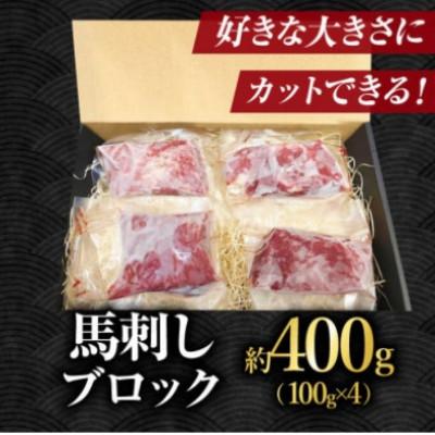 ふるさと納税 山鹿市 【毎月定期便】熊本馬刺し 赤身馬刺し400g全12回 |  | 01