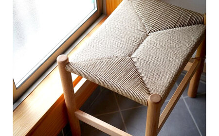 スツール ペーパーコードスツール オークNA 広島県福山市/株式会社府中家具 インテリア 国産家具 スツール ナチュラル 椅子[BAGE003]