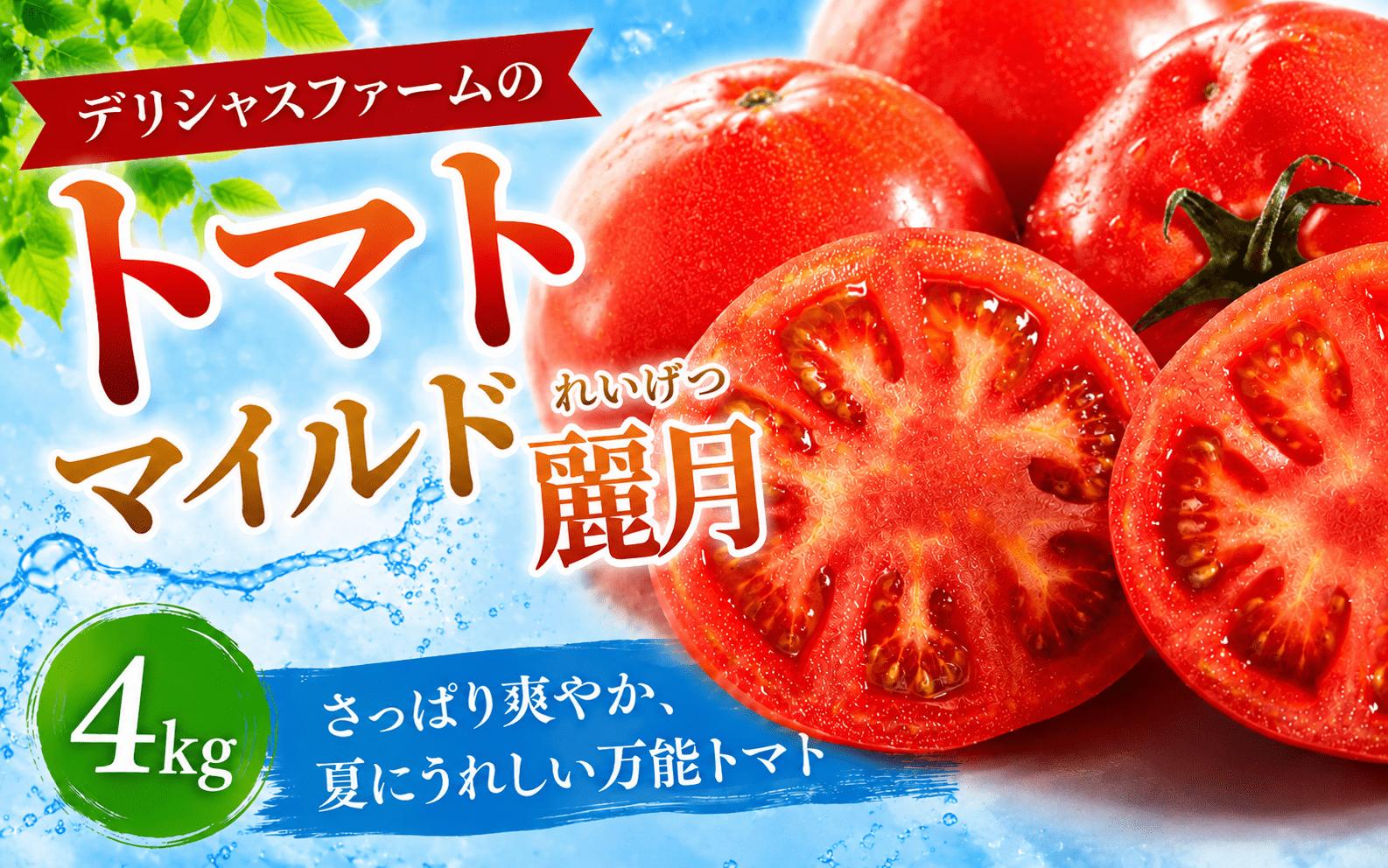 
                  【先行予約】デリシャスファームのトマト(麗月) 4キロ箱 / とまと 野菜 トマト 【delf057A】
                
