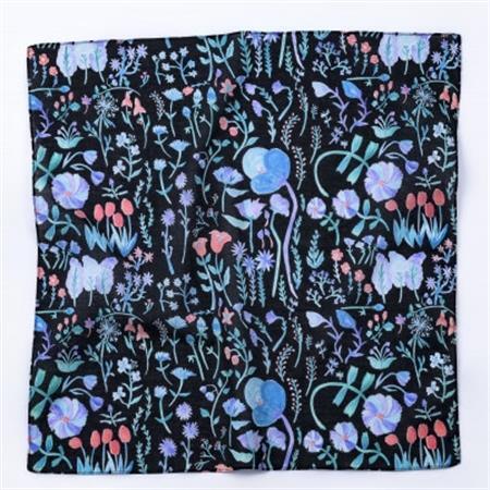 【ezu】handkerchief /no.004◆コットン100%◆大判◆おしゃれ◆手描き【1650040】