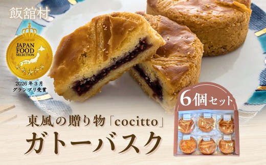 【ジャパン・フード・セレクション グランプリ受賞！】東風の贈り物「cocitto」　ガトー・イイタテ 6個入りセット【 ふるさと納税 人気 おすすめ ランキング お菓子 おやつ スイーツ 焼菓子 ガトーバスク 手作り 詰め合わせ セット 復興 福島 飯舘村 ジャパンフードセレクション 】 ITTAN001