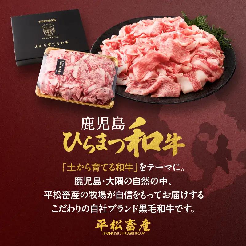 鹿児島 ひらまつ 和牛 切り落とし 800g KN020-001 肉 牛肉 冷凍