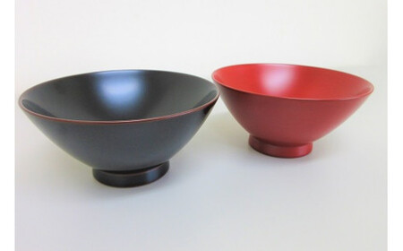 【安比塗漆器】めし椀夫婦セット ／ 漆塗り 伝統工芸 食器 茶碗 ペア