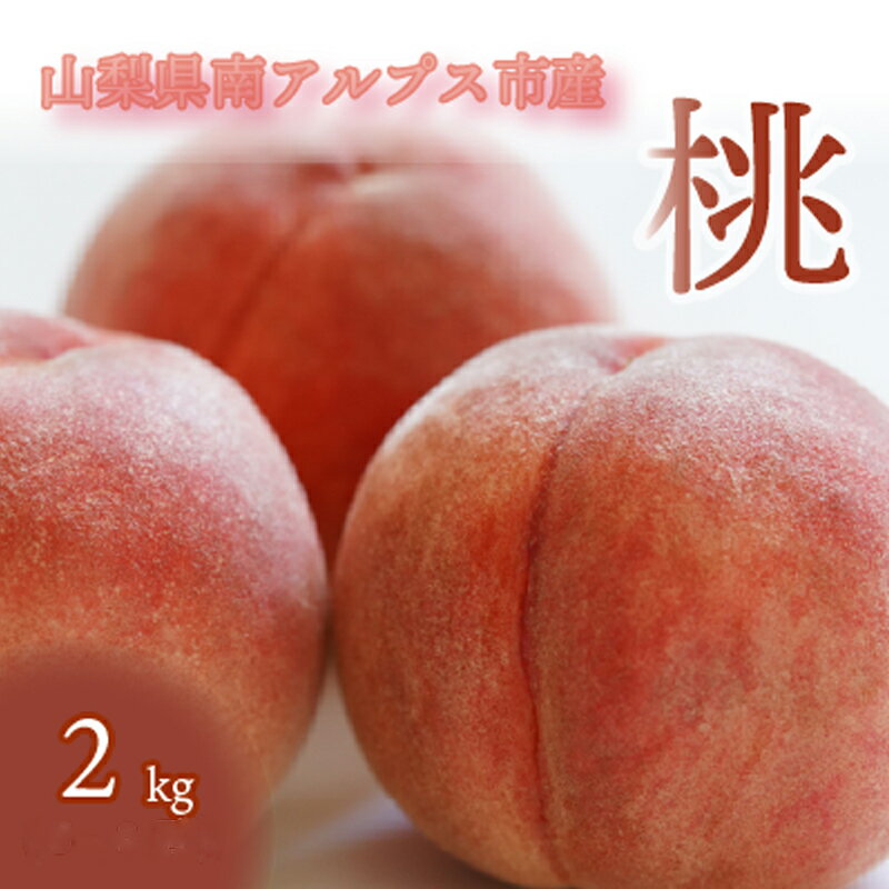 【ふるさと納税】 【2025年発送先行予約】南アルプスの厳選とれたて「桃」2kg ふるさと納税 桃 もも 果物 フルーツ 桃2kg とれたて おすすめ 山梨県 南アルプス市 送料無料 ALPAR001
