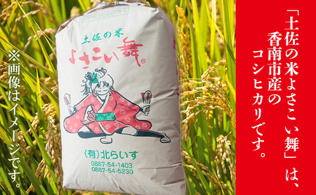 【コシヒカリ】高知県産 よさこい舞（偶数月) 5kg 合計15kg【米 コシヒカリ 国産 コシヒカリ 美味しい コシヒカリ 伝統 コシヒカリ よさこい舞 コシヒカリ】香南市 Wkr-0092