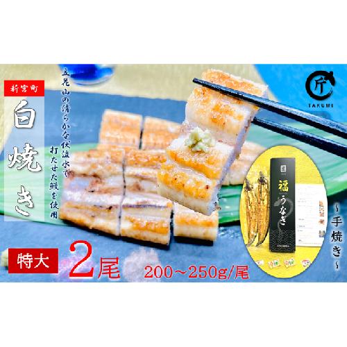 AD165.うなぎ白焼2尾（計400～500g）
