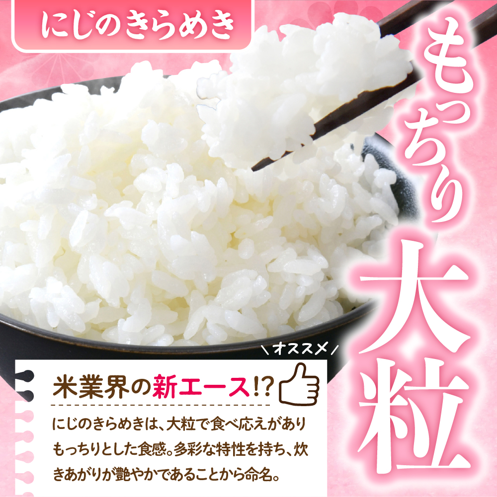 2026年6月発送 【令和7年度産】 群馬県千代田町産 にじのきらめき 10kg(5kg×2袋) (精米)