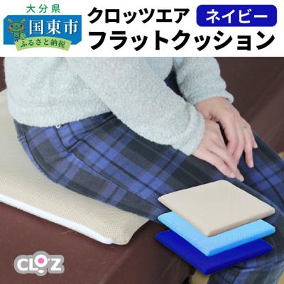 ふるさと納税 国東市 クロッツエア フラットクッション/ネイビー_1364R-3