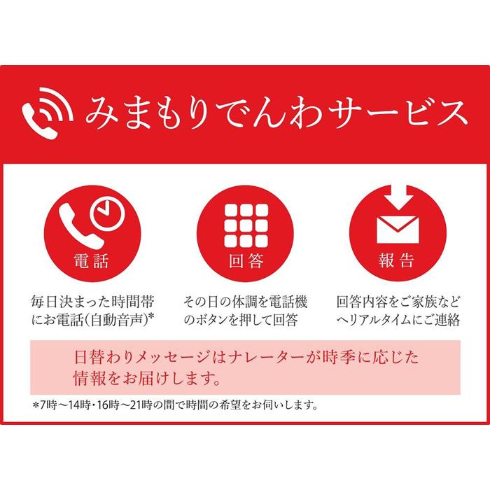 【ふるさと納税】郵便局のみまもりでんわサービス(携帯電話3か月コース)