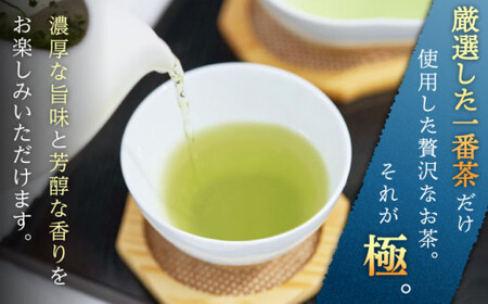 【全6回定期便】「1番茶の濃厚な旨味！」さざの 有機栽培茶  極  (100g×3本/回)【宝緑園】[QAH023]