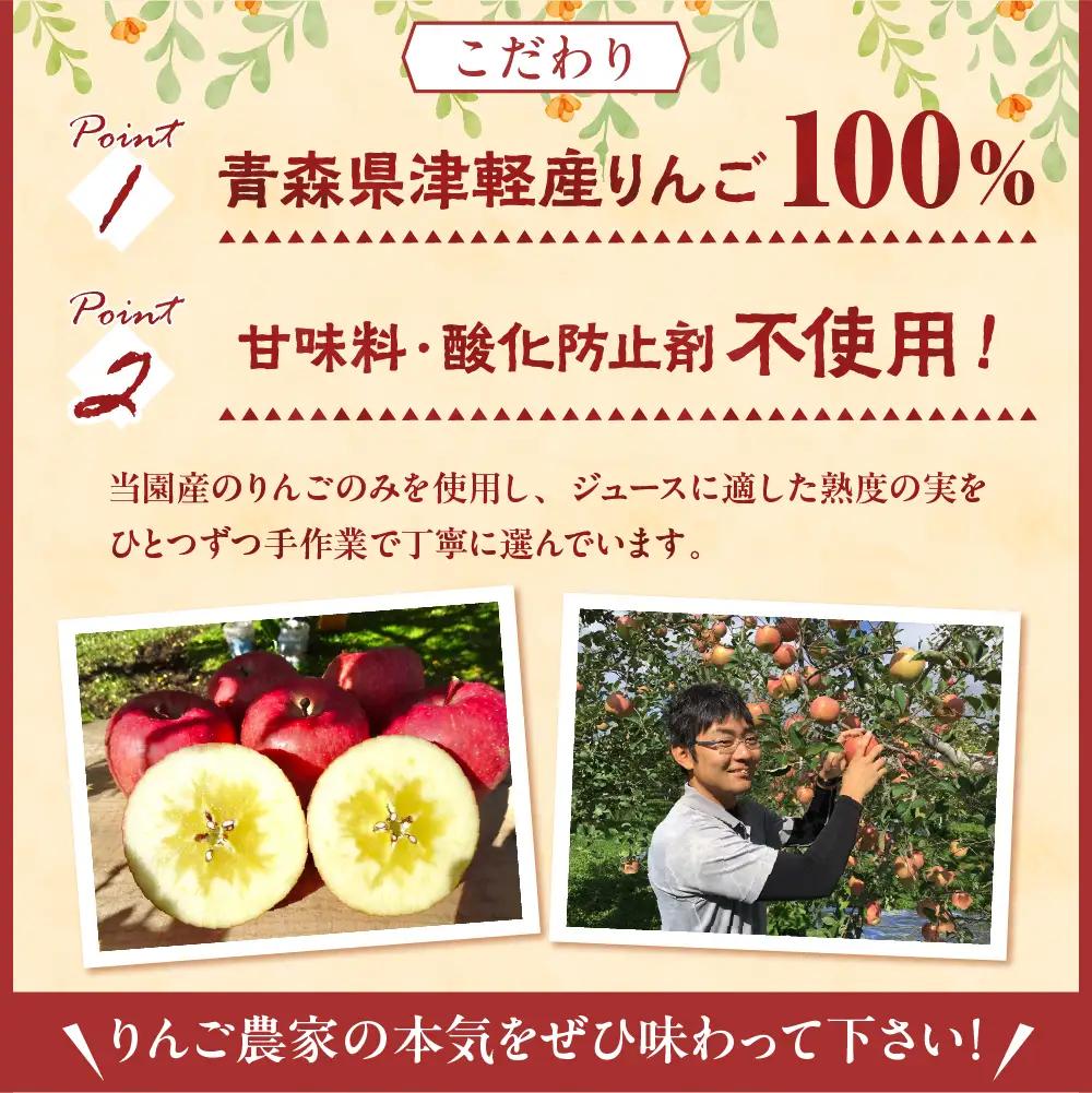 りんごジュース 1L×3本 果汁100％ストレート 甘いりんごジュースのみ比べセット