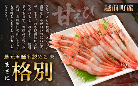 お刺身 セット 甘海老 250g × 2P ＆ 本まぐろ 赤身 100g × 1P 【福井県 冷凍 小分け 刺身 海老 マグロ】 [e04-a101]