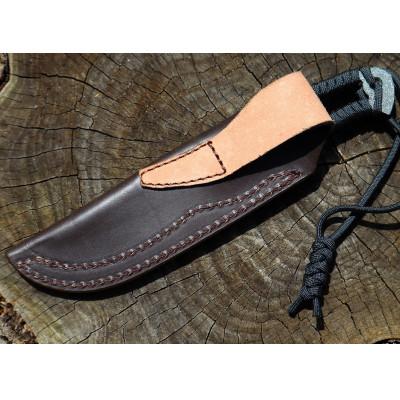 ふるさと納税 南国市 【晶之作】アウトドアナイフ:MASANO　白鋼【パラシュートコード　黒】皮ケース |  | 03