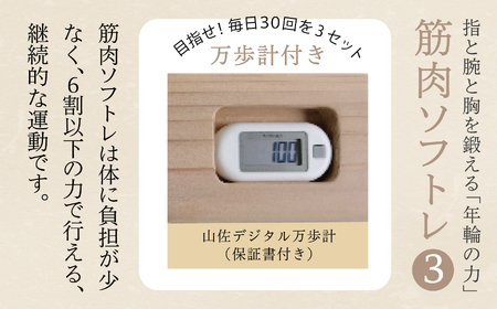 指と腕と胸を鍛える「年輪の力」筋肉ソフトレ3 筋トレ